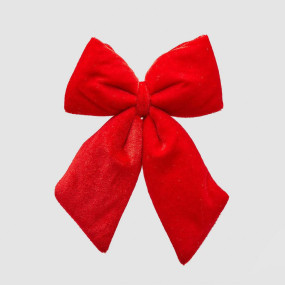 Laço Veludo Vermelho 20cm